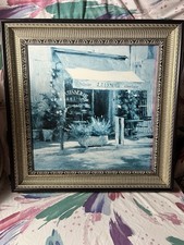 Framed Parisian Storefronts Diptych Print (Café/Antiques Scene) — listing 5