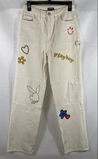 Playboy by PacSun Denim Trucker Jacket with Bunny Logo Print — listing 3