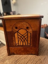 Art Deco Two-Door Cabinet/Wardrobe with Marquetry Sunburst Inlay — listing 4