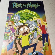 Framed Rick and Morty Alien Landscape Poster Print — listing 4