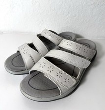 OrthoFeet Men's Leather Slide Sandals, Size 13 Extra Wide — listing 3