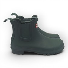 Hunter Original Chelsea Boot, Black Matte Rubber, UK 9 / US 10 / EU 43