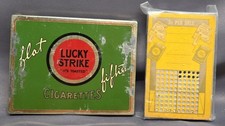 Vintage Lucky Strike Flat Fifties Green Cigarette Tin (American Tobacco Co.) — listing 6