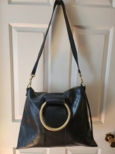 Raven + Lily Handmade Leather Foldover Backpack, Cognac Brown, 12"x9"x4" — listing 2