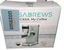 Casabrews Stainless Steel Espresso Machine with Steam Wand and Pressure Gauge, listing 3