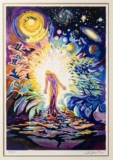 Ari Gradus Signed Artist Proof Serigraph - Jewish Market Street Scene