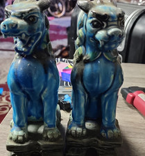 Chinese Foo Dog Guardian Lion Figurine on Plinth Base — listing 3