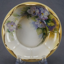 Porcelain Plate with Yellow and Gold Sunburst Floral Border — listing 5