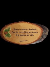 Vintage Ponderosa Ranch Covered Wagon & Cowboy Ceramic Wall Plaque