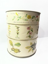 Decorative Two-Tier Stacking Storage Tin with Whimsical Storybook Illustrations — listing 3