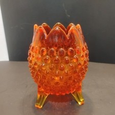 Fenton Amberina Hobnail Glass Victorian Boot / Shoe, 3" tall x 5.5" long — listing 5