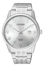 Citizen Quartz Men's Two-Tone Rectangular Dress Watch with Black Leather Strap — listing 5