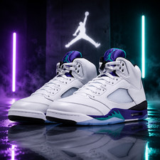 Air Jordan 5 Retro "Grape" Basketball Sneakers — listing 2