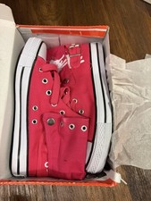 Girls' Pink Crochet Lace High-Top Sneaker Boots with Metallic Cap Toe — listing 2