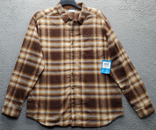 Columbia Sportswear Men's Plaid Flannel Button-Up Shirt, Purple — listing 2