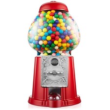 Vintage-Style Red Diecast Metal & Glass Gumball/Candy Dispenser Machine — listing 5