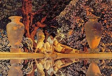Maxfield Parrish "The Garden of Allah" Framed Art Print — listing 3