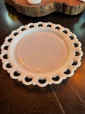 Anchor Hocking Old Colony Open Lace Edge Clear Glass Plate, 8 inch — listing 6