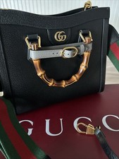 Gucci Diana Medium Bamboo Handle Tote Bag in Black Leather — listing 4