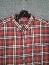 Eddie Bauer Men's Slim Fit Plaid Flannel Shirt, Size M, Blue/Green — listing 4