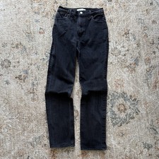 Abercrombie & Fitch The '90s Straight Ultra High Rise Jeans Washed Black — listing 5