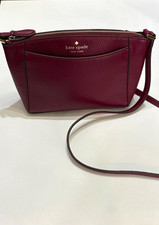 Kate Spade Red Ostrich-Embossed & Cream Leather Crossbody Flap Bag — listing 5
