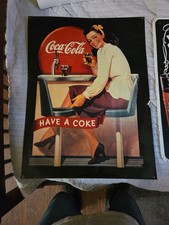 Coca-Cola "Call for the Genuine" Reproduction Tin Advertising Sign — listing 2