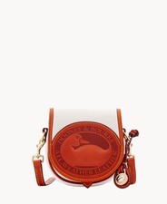 Vintage Dooney & Bourke All-Weather Leather Bone/British Tan Zip-Top Satchel Handbag — listing 2