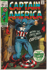 Captain America #125 (Marvel Comics, May 1970) - Bronze Age