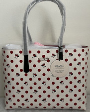 Kate Spade New York x Disney Minnie Mouse Clarabelle Cow Daisy Duck Striped Leather Tote — listing 2