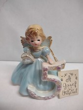 Josef Originals Birthday Girl Figurine Age 7 with Number 7 and Mandolin — listing 5