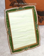 Antique Emerald Green Glass Vase with Raised Gold Enamel Scrollwork Decoration, listing 2