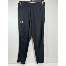 Black Athletic Drawstring Track Pants with Elastic Waistband, Size M — listing 2