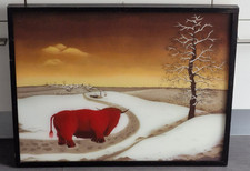 Josip Generalić 'Erntezeit' (Harvest Time) Naive Art Exhibition Print, 1977 — listing 5