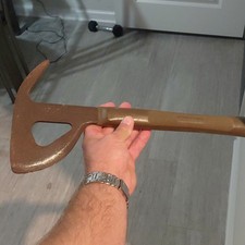 Vintage One-Piece Forged Steel Fireman's Crash Axe / Aircraft Rescue Hatchet