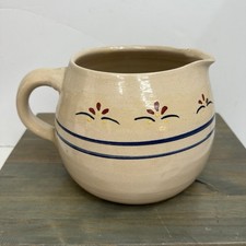 Antique Stoneware Blue Banded Pitcher — listing 4