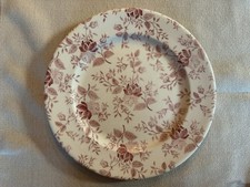 Vintage Cream Ironstone Oval Serving Platter with Embossed Basketweave Rim and Floral Transfer Center — listing 4