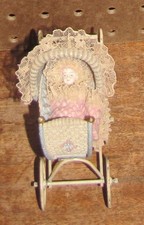 Pair of Miniature Wicker Doll Furniture Chairs (Rattan) — listing 6