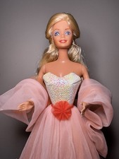 Vintage Peaches 'n Cream Barbie Doll in Peach Iridescent Gown — listing 2