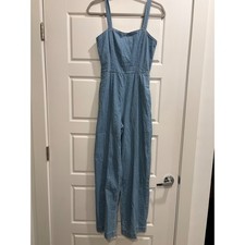 Gianni Bini Barb Navy/White Striped Wide-Leg Jumpsuit, Size XL, NWT — listing 6