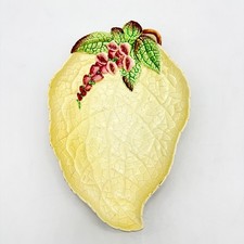 Carlton Ware Green Leaf-Form Serving Dish with Branch Handle — listing 2