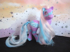 Vintage 1980s My Little Pony G1 Pink Pony with Purple Glitter Hair and Floral Symbol — listing 5
