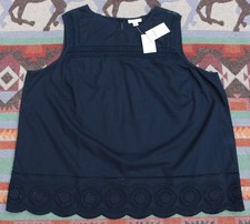 Talbots Petites Sleeveless Floral Medallion Print Polo Top, Size Medium — listing 6