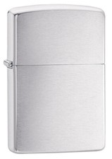 Vintage Zippo Brushed Chrome Pocket Lighter