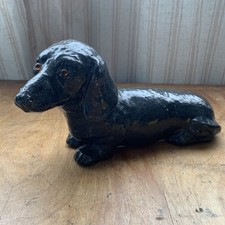 Vintage Papier-Mâché or Compressed Fiber Dachshund Dog Figure — listing 3