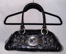 Guess Croc-Embossed Colorblock Shoulder Bag with Logo Turn-Lock Flap — listing 2