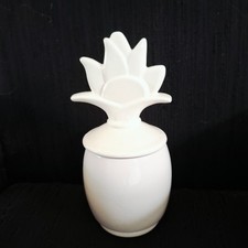 Ceramic Figural Pineapple Covered Jar / Canister