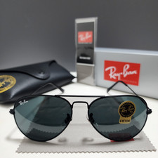 Ray-Ban RB3025 Aviator Large Metal Sunglasses, Gold Frame 55mm — listing 6