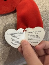 Red Plush Lobster Bean Bag Stuffed Animal — listing 5