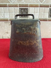 Antique Hand-Forged Brass Cow/Livestock Bell with Iron Clapper
